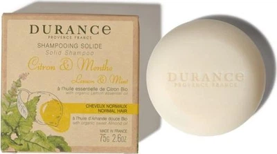 Твердый шампунь для нормальных волос Durance Solid Shampoo Normal Hair Lemon & Mint 75 г Лимон и Мята