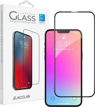 Защитное стекло для смартфона Apple iPhone 13 Pro Max/Apple iPhone 14 Plus ACCLAB 9H Black (1283126515422)