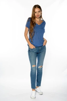 Джинсы Wrangler Boyfriend Boyfriend (W27MGR12P) Голубой 26-32