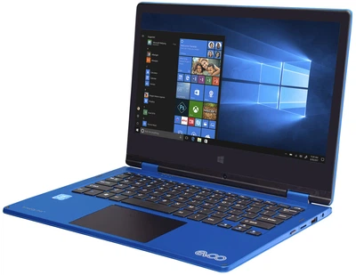 Ноутбук EVOO TEV 2in1 Laptop 11.6" 4/32GB, N3350 (TEV-L2IN1-116-2) Blue) Seller Refurbished