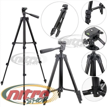 Штатив Tripod 3120 + крепление для телефона трипод тренога Черный