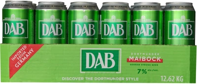 Упаковка пива DAB Maibock світле фільтроване 7% 0.5 л x 24 шт. (4053400277707)