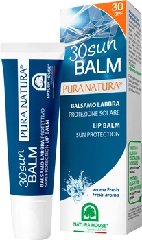 Бальзам для губ Natura House защитный от солнца SPF30 с экстрактом календулы и моркови с ароматом свежести 8 мл (8000921216230)