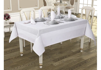 Скатерть Jackline Pano Linen White 9886-8 Белый (14003364)