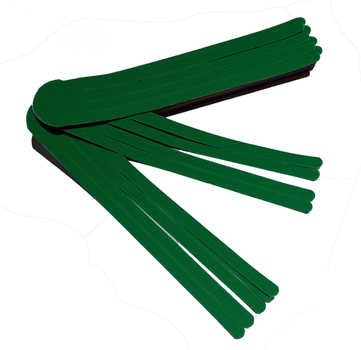 Прекат лімфодренажний Nasara 4 хвоста 5 см х 25 см (50 шт) зелений