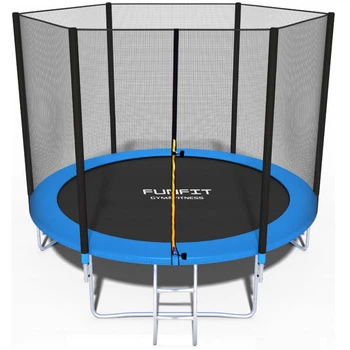 Детский батут Fun Fit 252 см с сеткой и лестницей