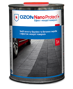 Защита брусчатки с эффектом «мокрой поверхности» OZON Nano Protect + 5 л