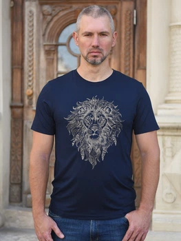 Футболка BATIAR Лев XXXL темно-синя