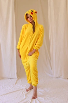 Пижама кигуруми для взрослых Kigurumi Пикачу Желтый XL 175-185 см. (1015)