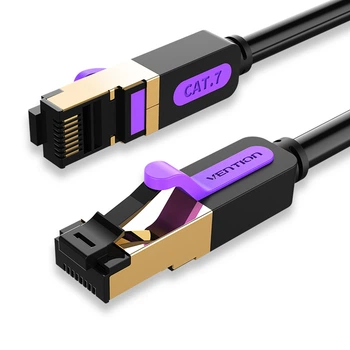 Патч-корд Vention CAT7 SSTP Ethernet, 2m, Black (ICDBH)