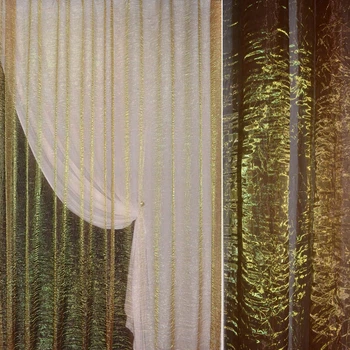 Органза жатая тюль коричневая с красным темным отливом, ш.275 (30514.063)