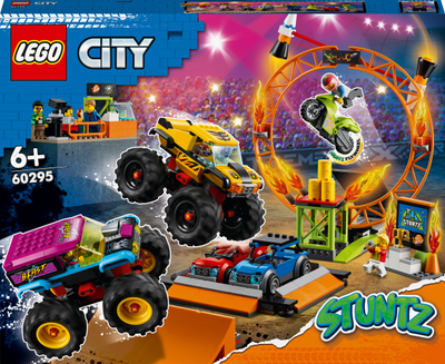 Конструктор LEGO City Stuntz Арена для шоу каскадёров 668 деталей (60295)