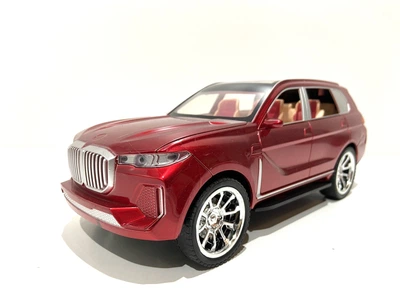 Машинка на пульте радиоуправления Limo Toy 0855 BMW X7 аккумулятор 28см 1:14 Червона