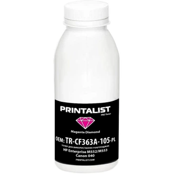 Тонер HP Enterprise M552/M553, Canon 040, 105г Magenta Printalist (TR-CF363A-105-PL)