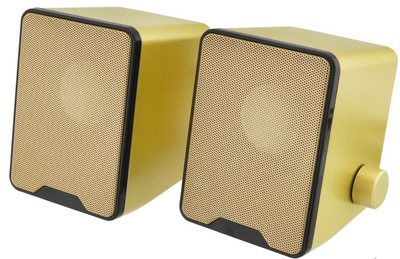 Колонки комп'ютерні USB FT-280 6 Вт золотисті