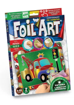 Набор для творчества Foil Art Аппликация цветной фольгой FAR-01-04
