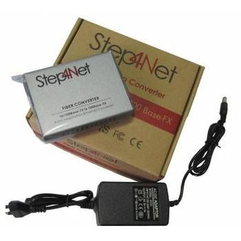 Медиаконвертер Step4Net 10/100Base-TX to 100Base-FX, SM, 1550nm, SC/PC, 20км (MC-D-0,1-1SM-1550nm-20). 48264