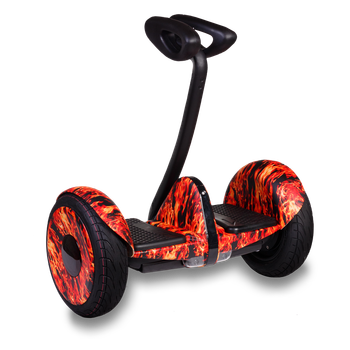 Гироскутер з ручкою для дітей і дорослих Monorim M1Robot Ninebot mini 10,5 дюймів (Music Edition) Fire (Вогонь). 31159