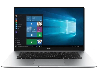 Ноутбук Huawei Matebook D 15 (53012KQY); 15.6" FullHD (1920х1080) IPS LED матовый / Intel Core i3-10110U (2.1 - 4.1 ГГц) / RAM 8 ГБ / SSD 256 ГБ / Intel UHD Graphics / без ОП / Wi-Fi / BT / веб-камера / Windows 10 Home / 1.53 кг / серебристый / cканер отп