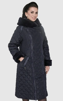 Пуховик Exclusive moda М-238 56 Темно-синий