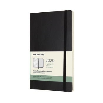 Щотижневик Moleskine 2020 середній / Чорний М’який (8058647628929)