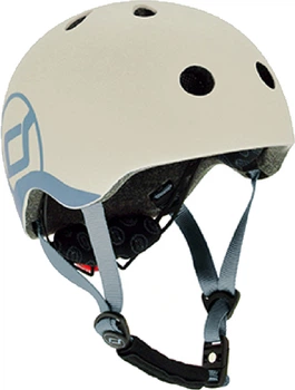 Захисний дитячий шолом Scoot and Ride з ліхтариком 45-51 см Світло-сірий (XXS/XS) (SR-181206-ASH)