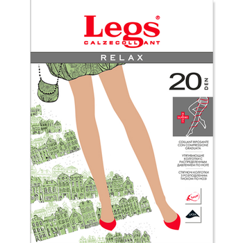Колготы женские классические LEGS 1/2 NERO (300 RELAX 20)