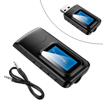 Bluetooth 5.0 приймач передавач з 1.2"РК, VIKEFON BT-2в1 (116708)