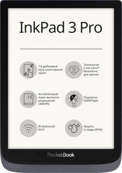 Электронная книга PocketBook 740 InkPad 3 Pro Metallic Grey