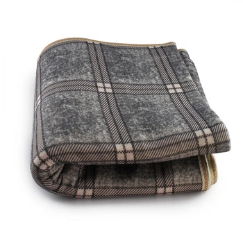 Простынь электрическая Electric Blanket 150х120см (клетчатая, Серая)