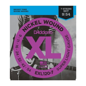 Струни d'addario EXL120-7 XL SUPER LIGHT 7-STRING (09-54)