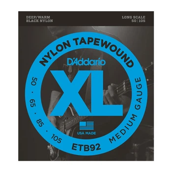 Струны D`ADDARIO ETB92 XL NYLON TAPEWOUND BASS 50-105