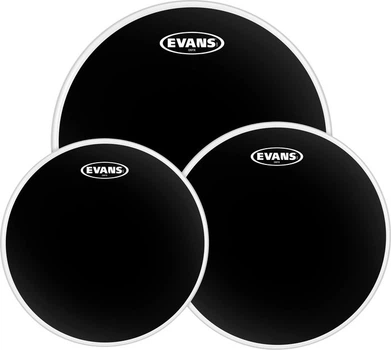 Пластик для ударных EVANS ETPCHR-S BLACK CHROME STANDART SET