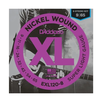 Струны D`ADDARIO EXL120-8 XL 8-STRING SUPER LIGHT (09-65)