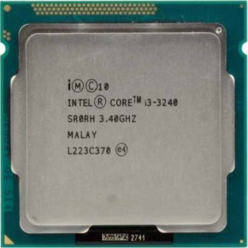 Процессор, Intel Core i3 3240, s1155, 2 ядра, 4 потока, 3.4 гГц Б/У