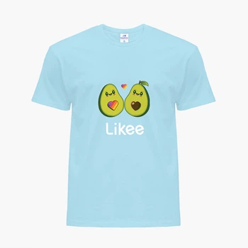 Детская футболка для девочек Лайк Авокадо (Likee Avocado) (25186-1031-36) 158-164 см Хлопок Голубой