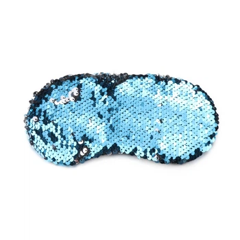 Маска для сну з паєтками Silenta Fasion Blue + гелевий вкладиш (170050)