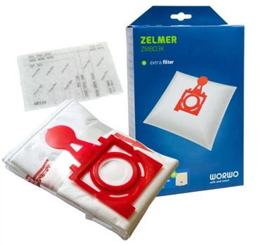 Мешки для пылесоса совместимые с Zelmer Jupiter Solaris Solaris Twix ZVCA300B + фильтр мотора Worwo