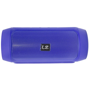 Портативна колонка LZ Charge 2+ Blue для зарядки смартфона функція Bluetooth переносна павер банк
