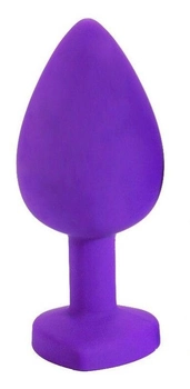 Анальная пробка с кристаллом Slash, Large цвет фиолетовый (22328787000000000)
