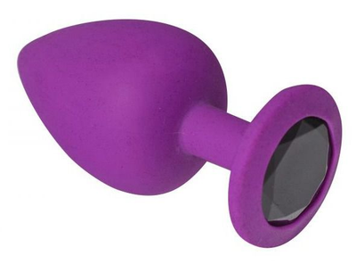 Силиконовая анальная пробка Slash Silicone, M цвет фиолетовый/черный (20638035000000000)