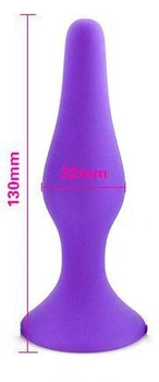 Анальная пробка Slash в форме капли, L цвет фиолетовый (22322017000000000)