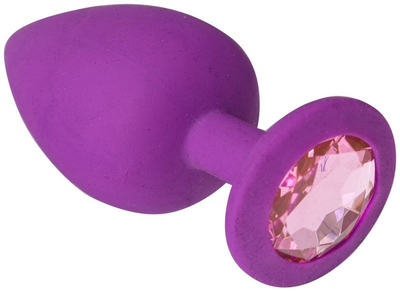 Силиконовая анальная пробка Slash Silicone, L цвет фиолетовый/светло-розовый (20639809000000000)