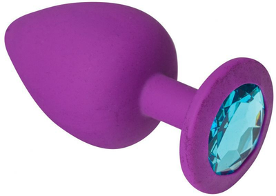 Силиконовая анальная пробка Slash Silicone, L цвет фиолетовый/голубой (20639790000000000)