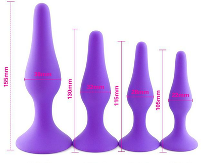 Анальна пробка Slash у формі краплі, S колір фіолетовий (22324017000000000)