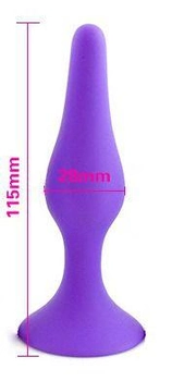 Анальная пробка Slash в форме капли, М цвет фиолетовый (22323017000000000)