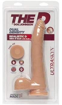 Фаллоимитатор Doc Johnson The D Realistic D Slim 9 with Balls (21893000000000000)