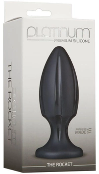 Анальная пробка Platinum Premium Silicone The Rocket цвет черный (16188005000000000)