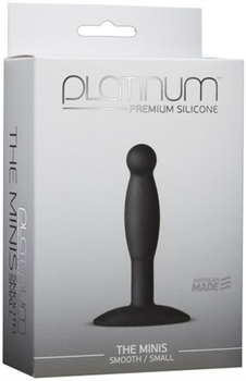 Анальна пробка Platinum Premium Silicone The Minis Smooth Small колір чорний (17585005000000000)