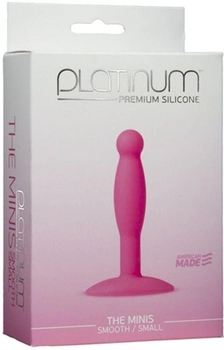 Анальна пробка Platinum Premium Silicone The Minis Smooth Small колір рожевий (17585016000000000)